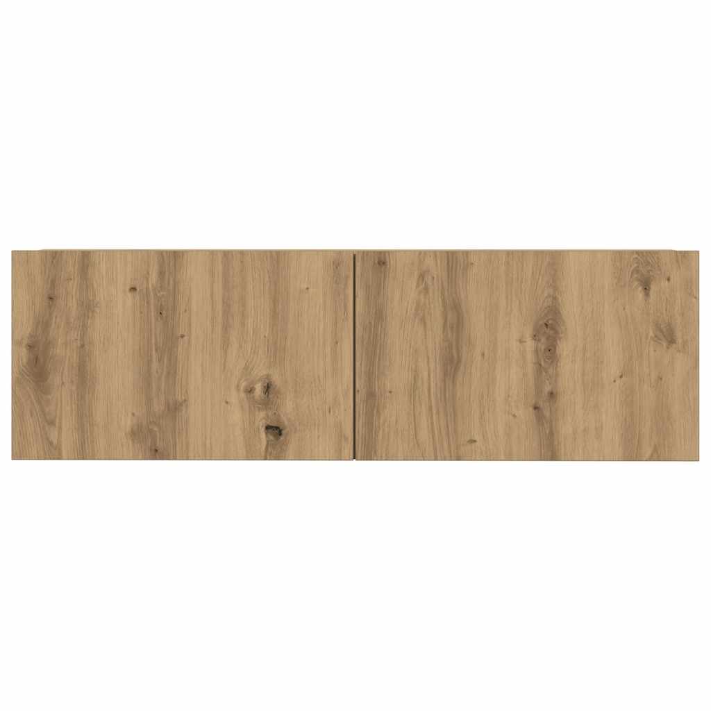Ensemble de meuble TV mural 7 pcs chêne artisanal - XIOS