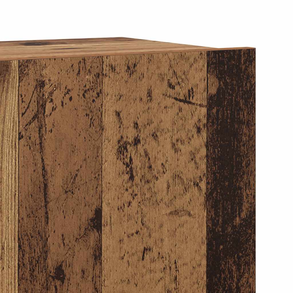 Ensemble de meuble TV mural 4 pcs vieux bois bois d'ingénierie - XIOS