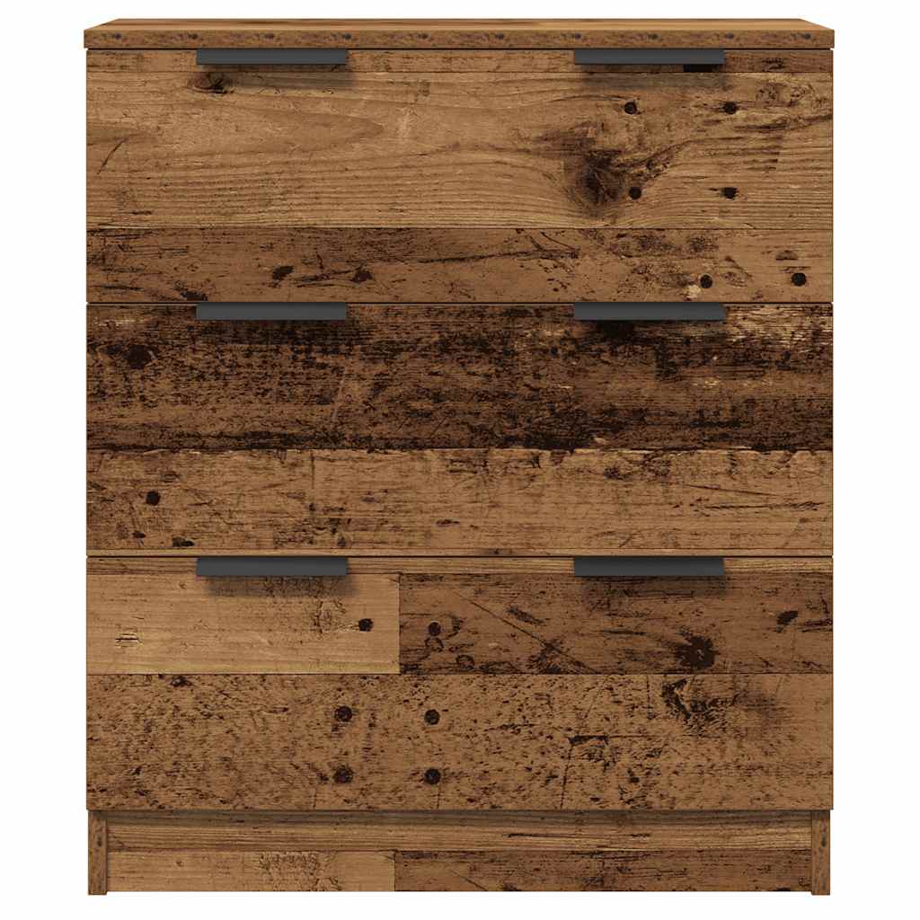 Buffets 3 pcs vieux bois 60x30x70 cm bois d'ingénierie - XIOS