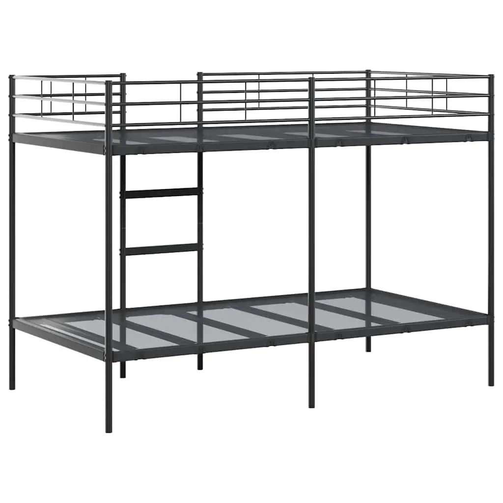 Lit superposé sans matelas noir 107x203 cm acier - XIOS
