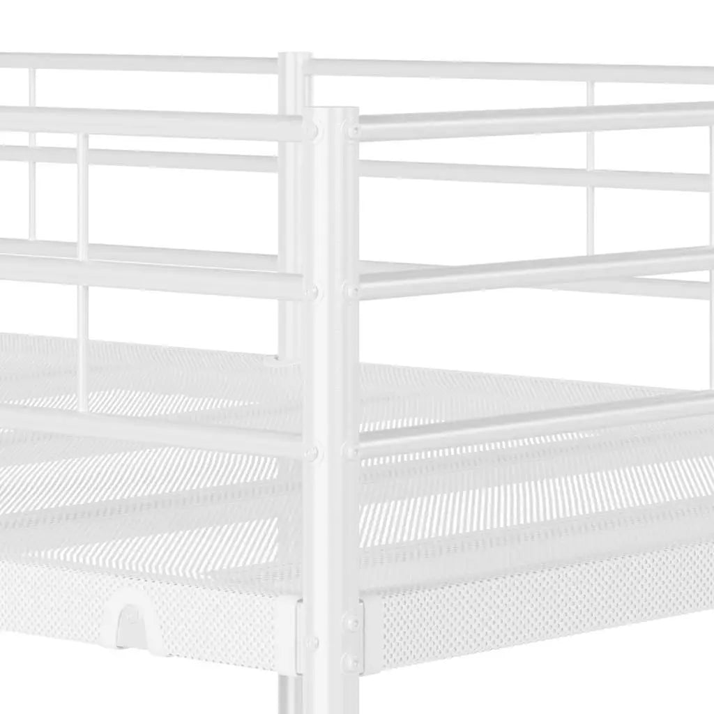 Lit superposé sans matelas blanc 75x190 cm acier - XIOS
