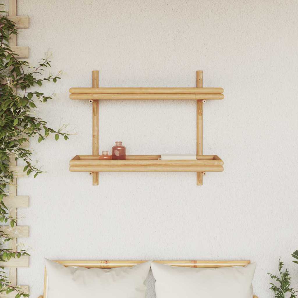 Étagère Murale avec étagère Marron 75 x 26 x 60 cm Bambou - XIOS