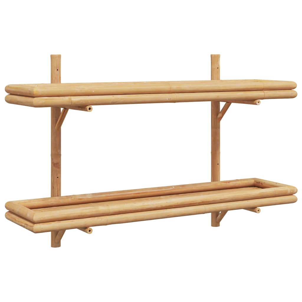 Étagère Murale avec étagère Marron 100 x 26 x 60 cm Bambou - XIOS