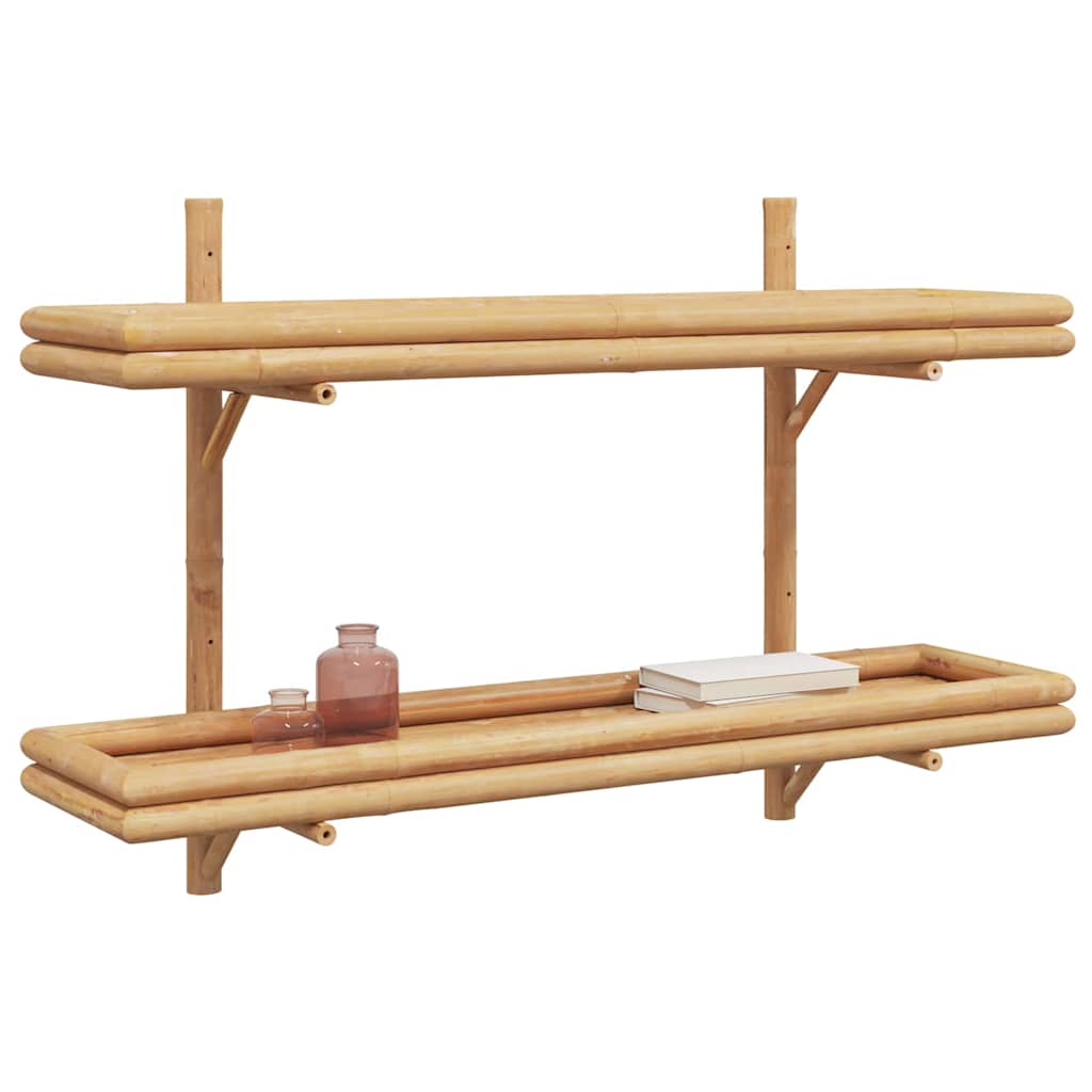 Étagère Murale avec étagère Marron 100 x 26 x 60 cm Bambou - XIOS