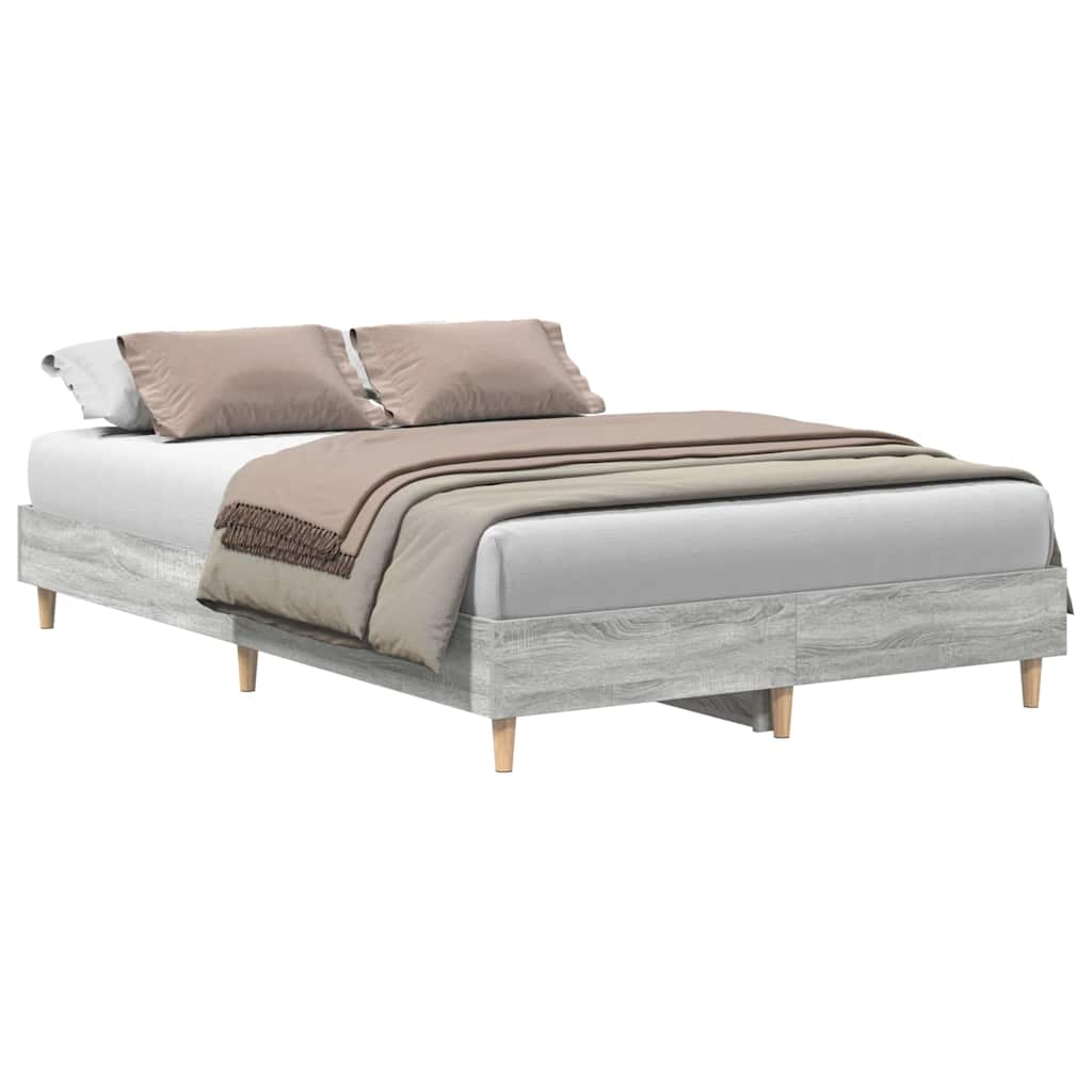 Cadre de lit Sonoma gris 120 x 190 cm Bois d'ingénierie - XIOS