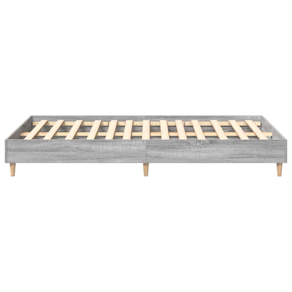 Cadre de lit Sonoma gris 120 x 190 cm Bois d'ingénierie - XIOS