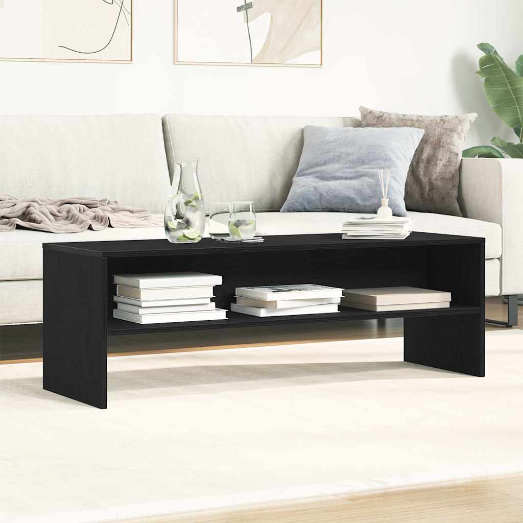 Meuble TV chêne noir 120x40x40 cm bois d'ingénierie - XIOS