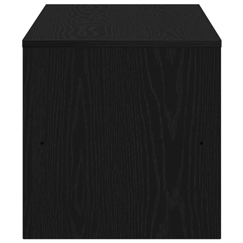 Meuble TV chêne noir 120x40x40 cm bois d'ingénierie - XIOS