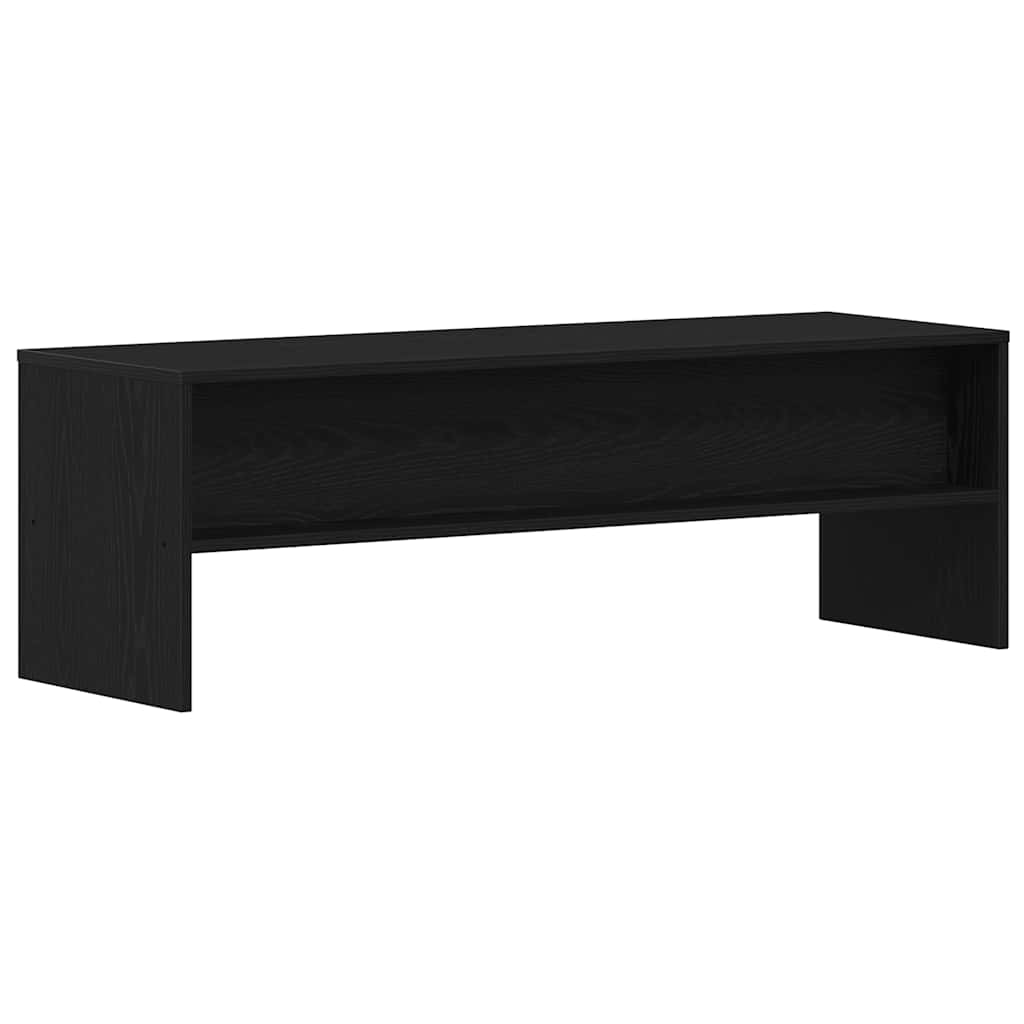 Meuble TV chêne noir 120x40x40 cm bois d'ingénierie - XIOS