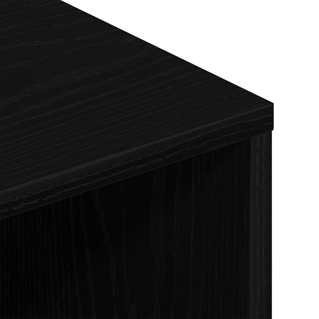 Meuble TV chêne noir 120x40x40 cm bois d'ingénierie - XIOS