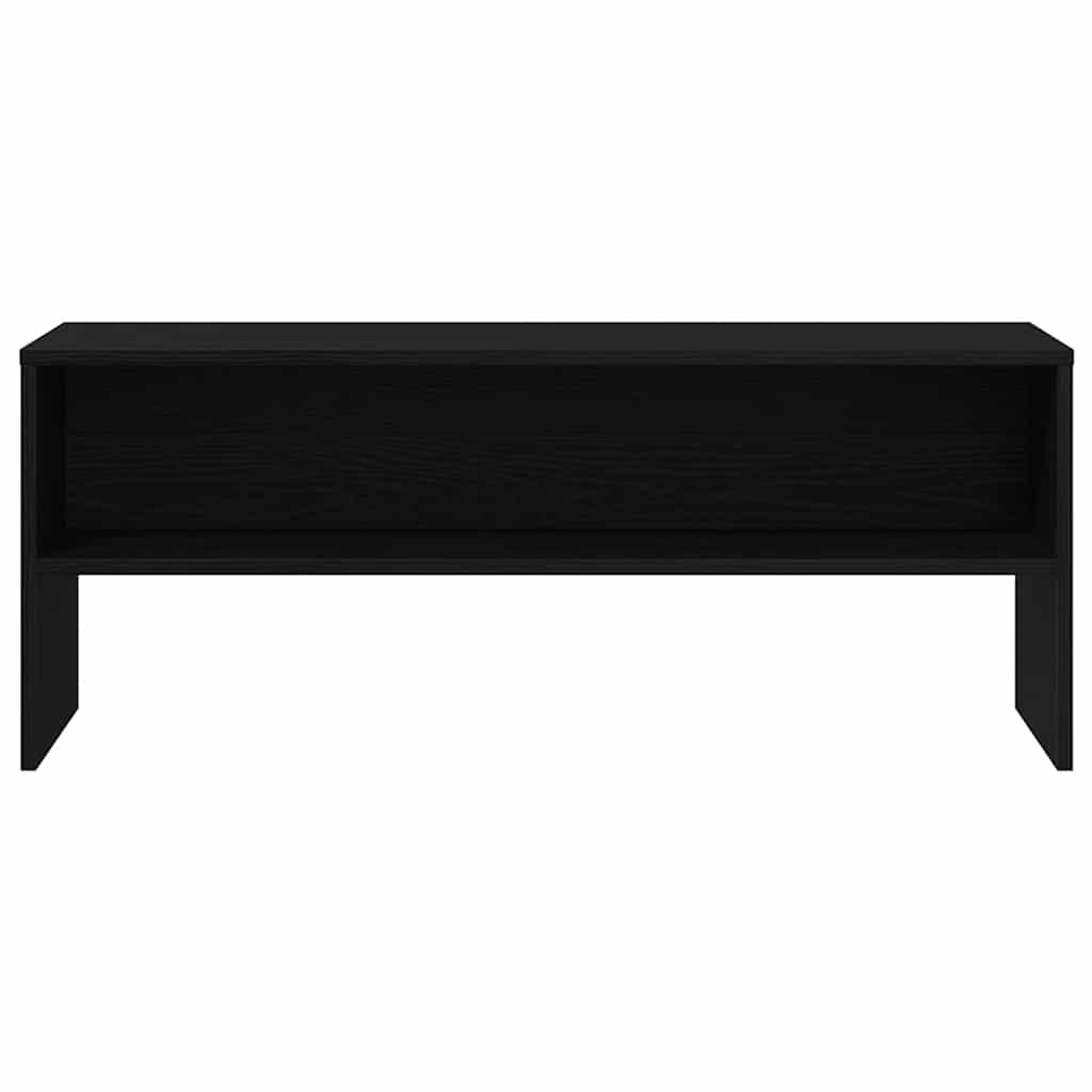 Meuble TV chêne noir 100x40x40 cm bois d'ingénierie - XIOS