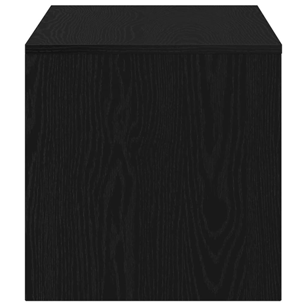 Meuble TV chêne noir 100x40x40 cm bois d'ingénierie - XIOS