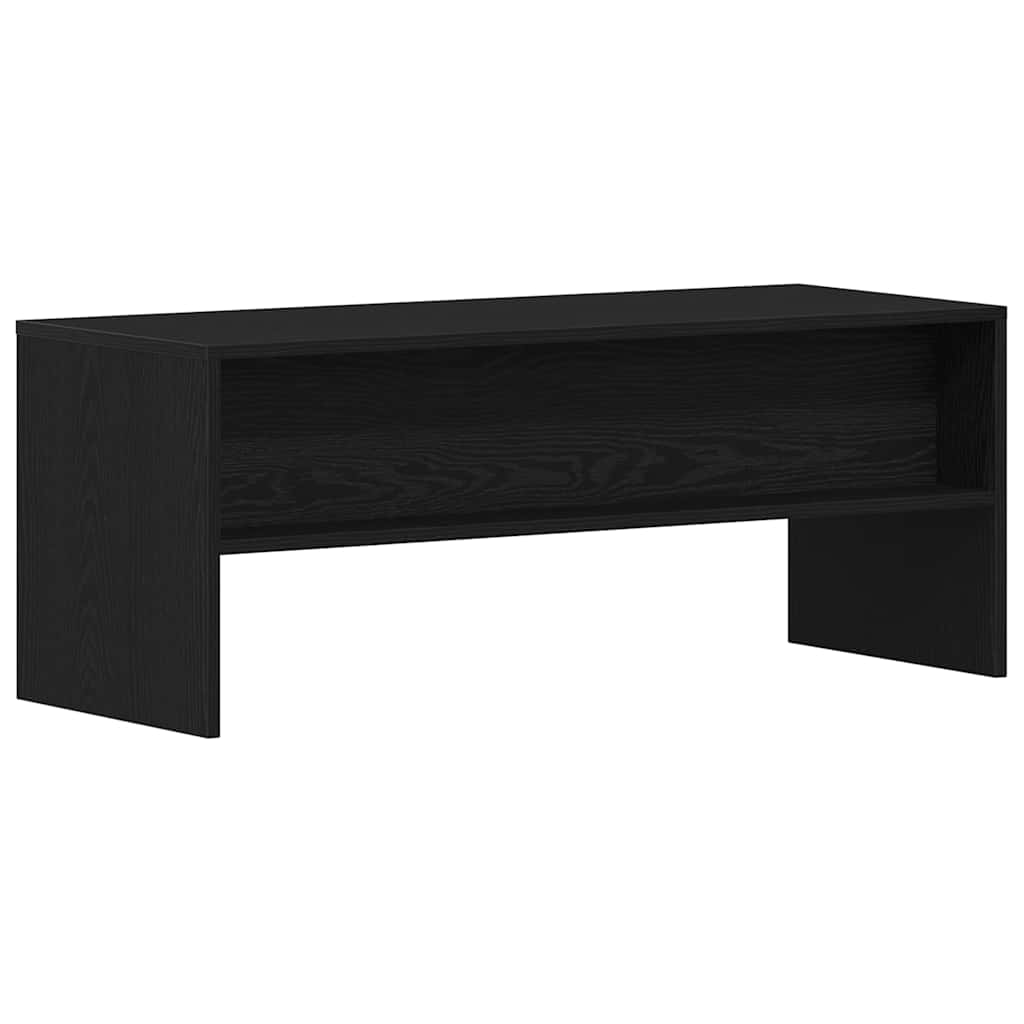 Meuble TV chêne noir 100x40x40 cm bois d'ingénierie - XIOS