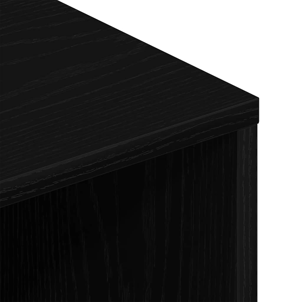 Meuble TV chêne noir 100x40x40 cm bois d'ingénierie - XIOS