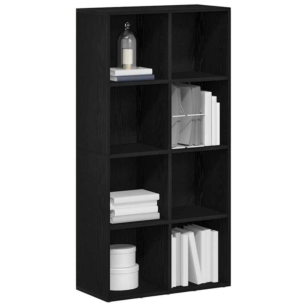 Bibliothèque en chêne noir 66 x 30 x 130 cm bois d'ingénierie - XIOS