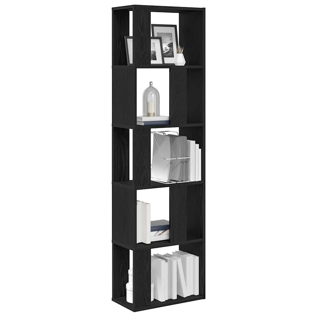 Bibliothèque/Séparateur de pièce chêne noir 45x24x159 cm - XIOS