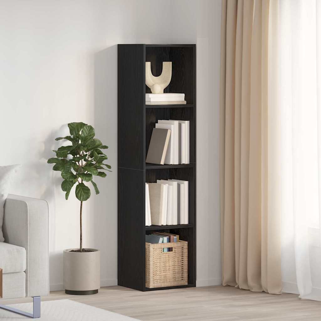Bibliothèque Chêne noir 143 x 30 x 36 cm Bois d'ingénierie - XIOS