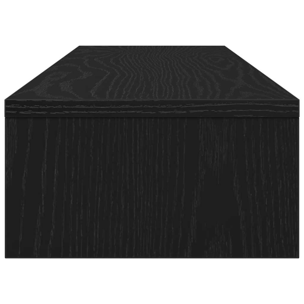 Support d'écran en chêne noir 100 x 24 x 13 cm Bois d'ingénierie - XIOS