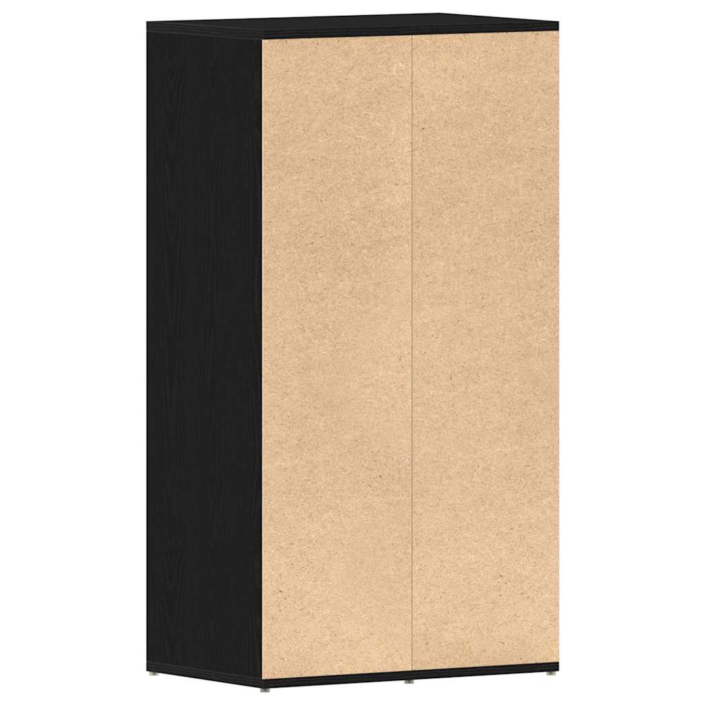 Étagère à chaussures chêne noir 54x34x100,5 cm bois ingénierie - XIOS