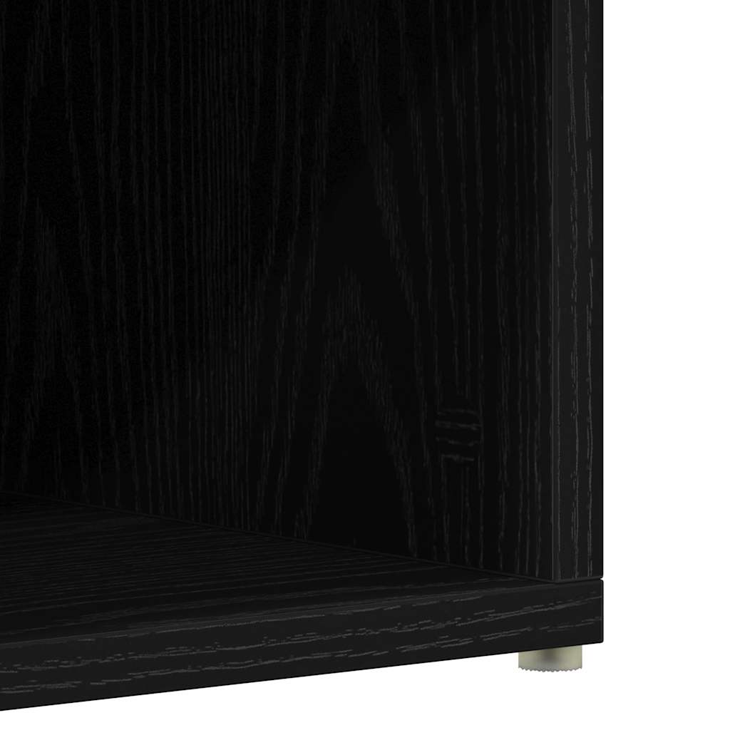 Étagère à chaussures chêne noir 54x34x100,5 cm bois ingénierie - XIOS