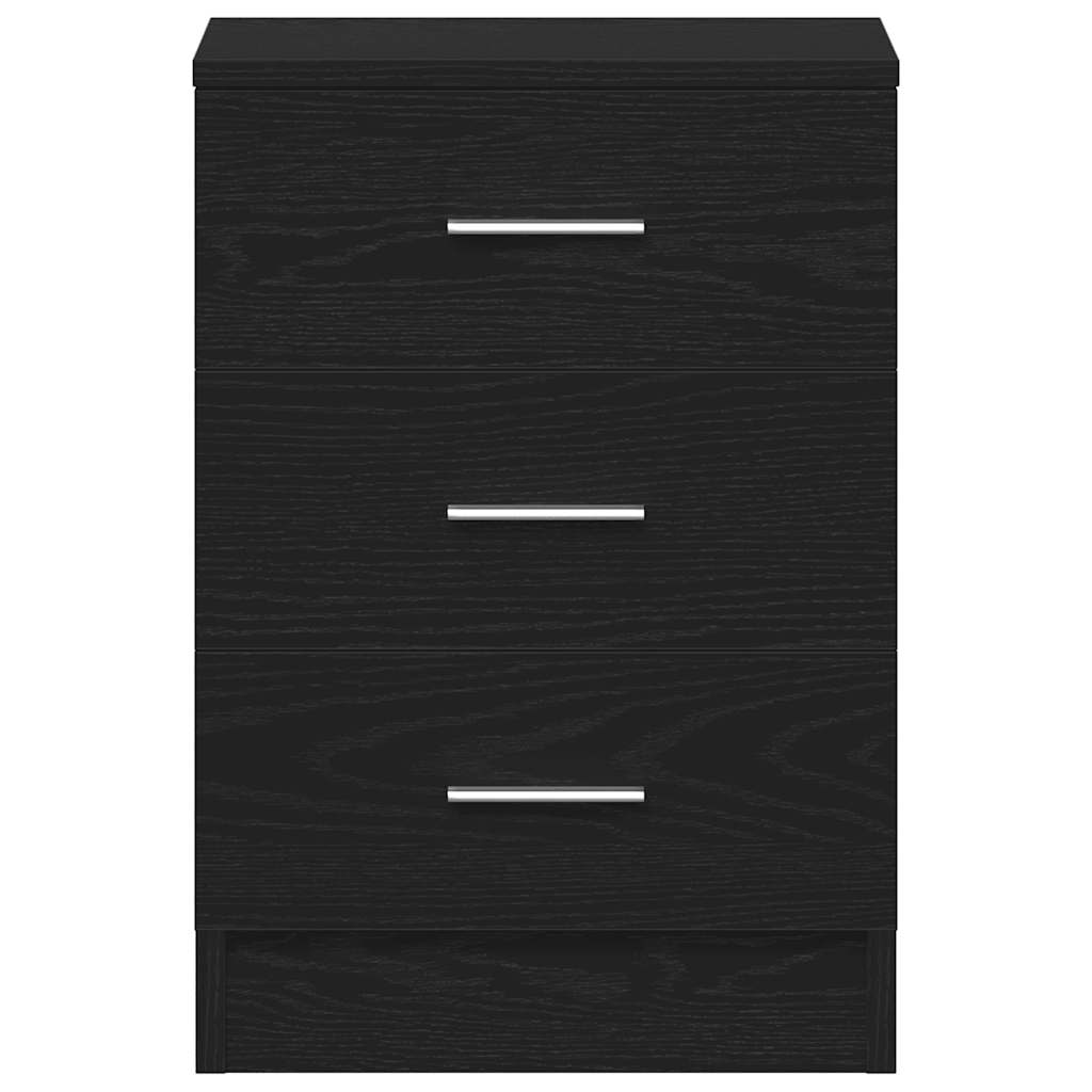 Tables de chevet 2 pcs Chêne noir 38x35x55 cm Bois d'ingénierie - XIOS