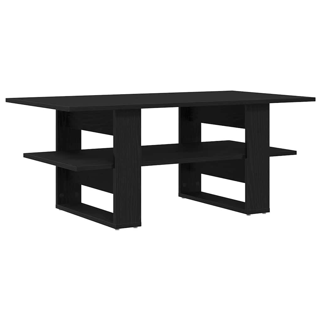Table basse Chêne noir 102 x 55 x 42 cm Bois d'ingénierie - XIOS