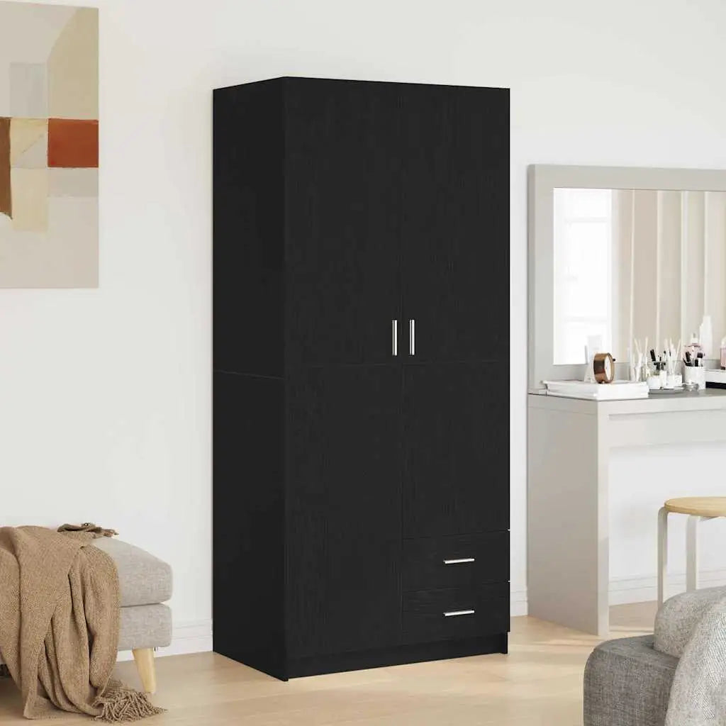 Armoire Chêne noir 80 x 52 x 180 cm Bois d’ingénierie - XIOS