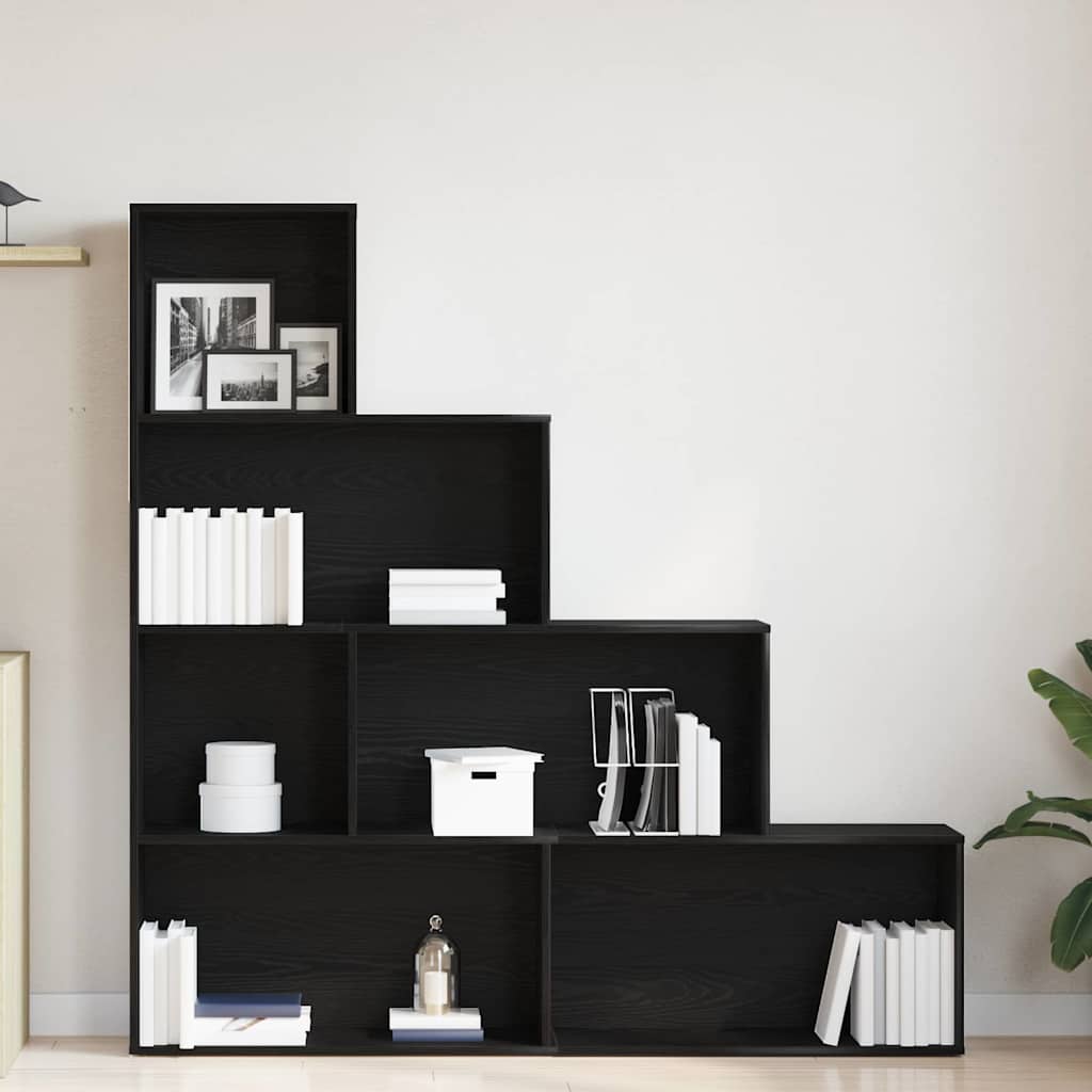 Bibliothèque Chêne noir 155 x 24 x 160 cm Bois d'ingénierie - XIOS
