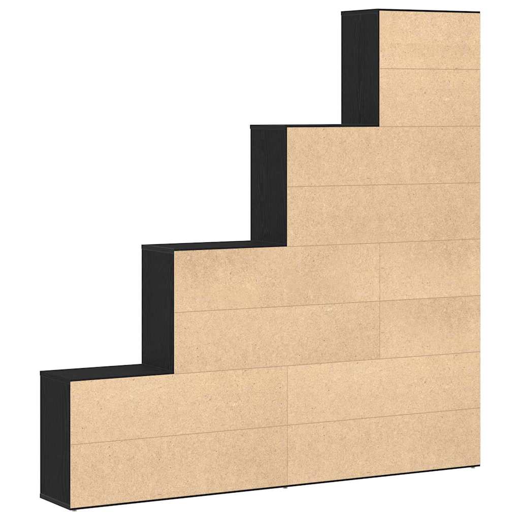 Bibliothèque Chêne noir 155 x 24 x 160 cm Bois d'ingénierie - XIOS