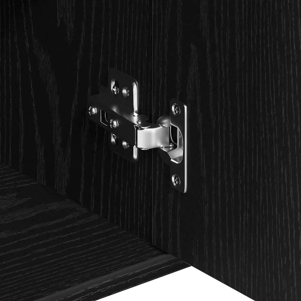 Buffet en chêne noir 88x30x70 cm bois d'ingénierie - XIOS