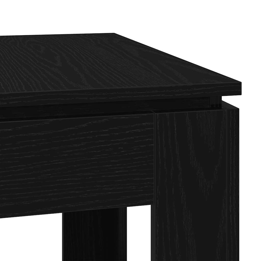 Table de salle à manger en chêne noir 120x60x76 cm bois d'ingénierie - XIOS