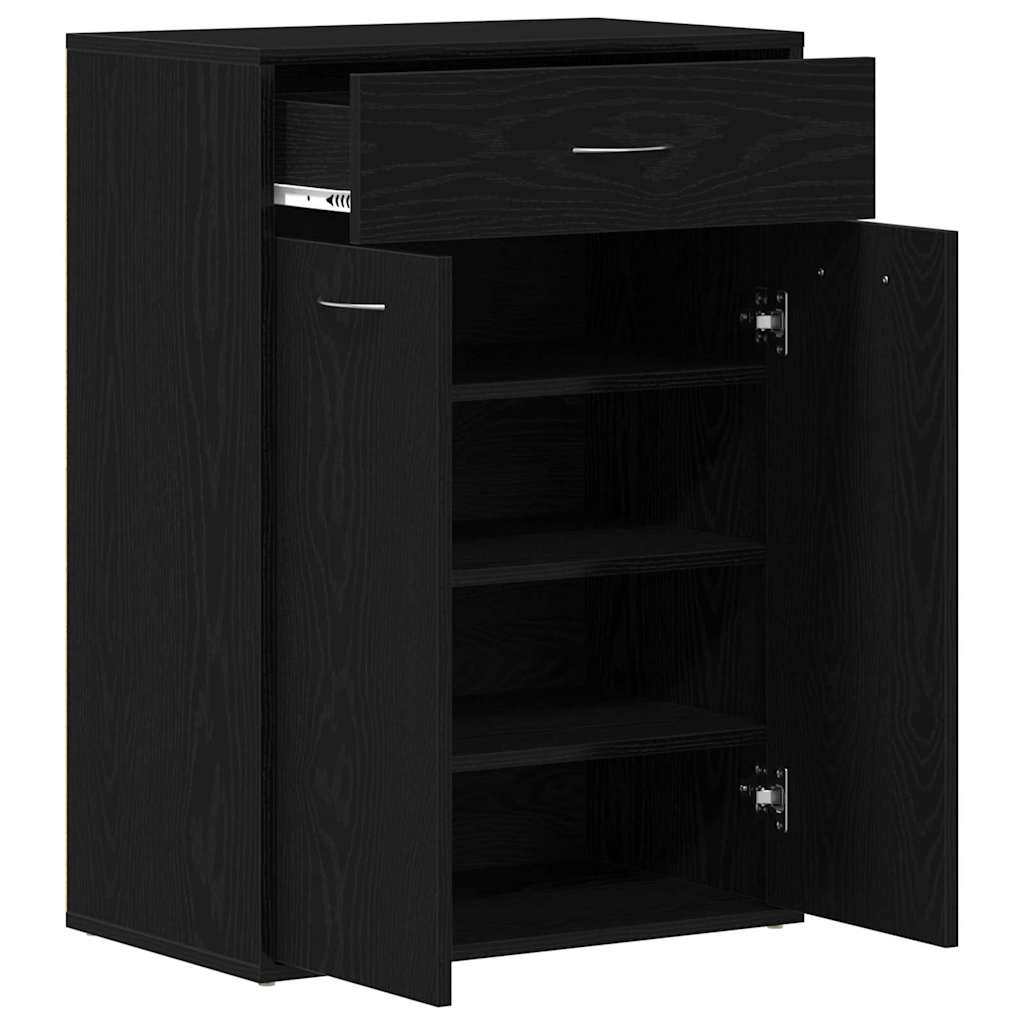 Rack à chaussures Chêne noir 60 x 35 x 84 cm Bois d'ingénierie - XIOS