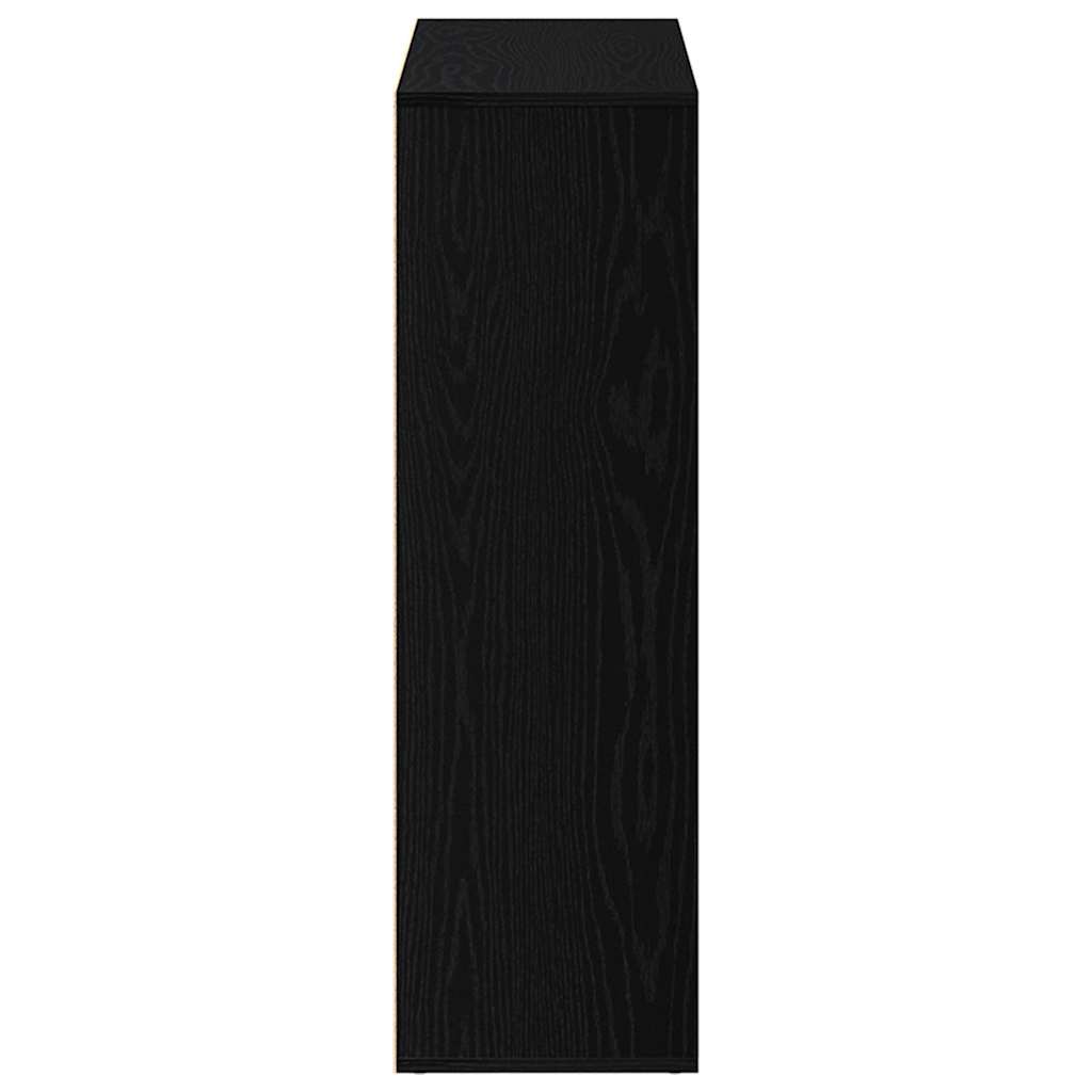 Bibliothèque en chêne noir 98 x 29 x 97,5 cm bois d'ingénierie - XIOS