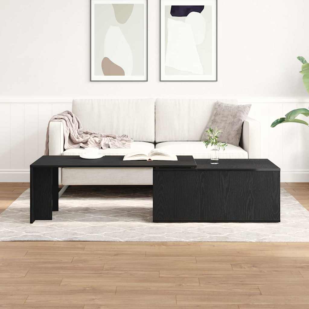 Table basse Chêne noir 150 x 50 x 35 cm Bois d'ingénierie - XIOS