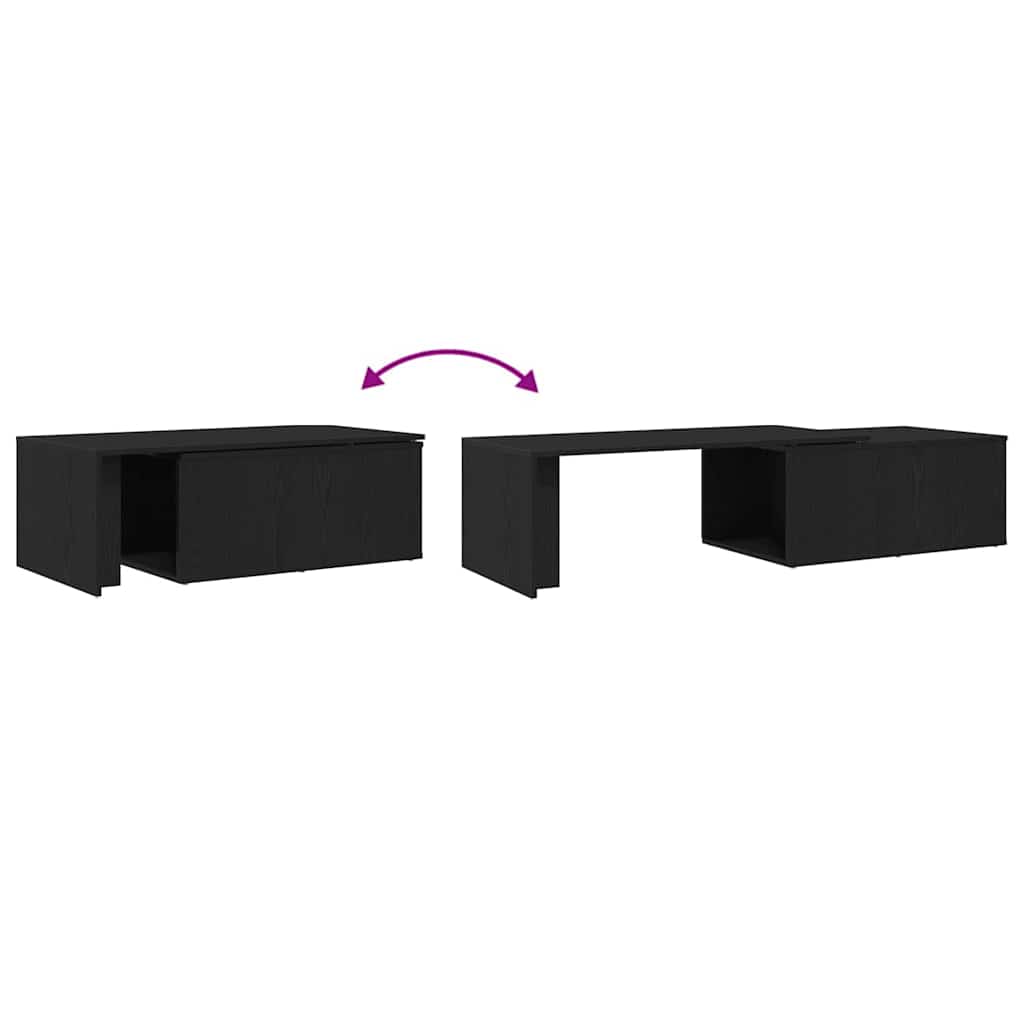 Table basse Chêne noir 150 x 50 x 35 cm Bois d'ingénierie - XIOS