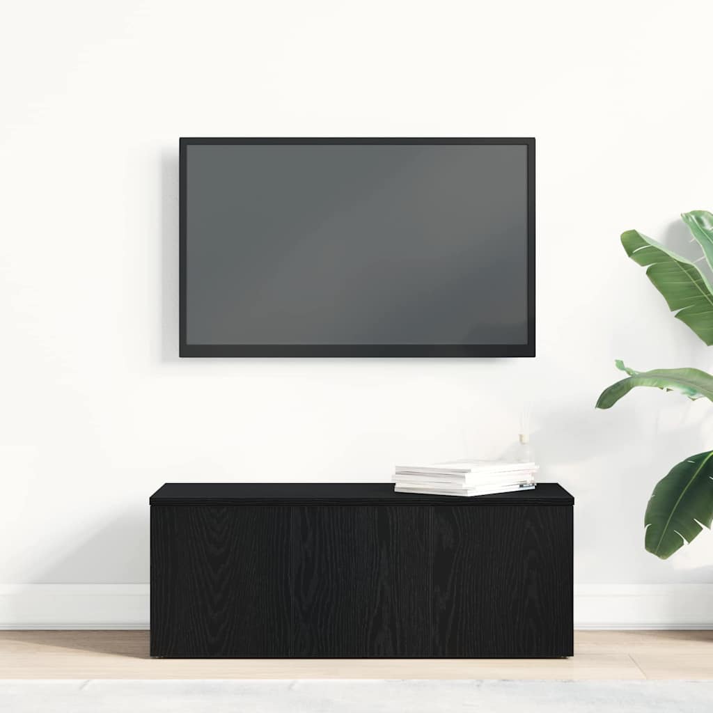 Meuble TV avec tiroir Noir 80 x 34 x 30 cm Bois d'ingénierie - XIOS