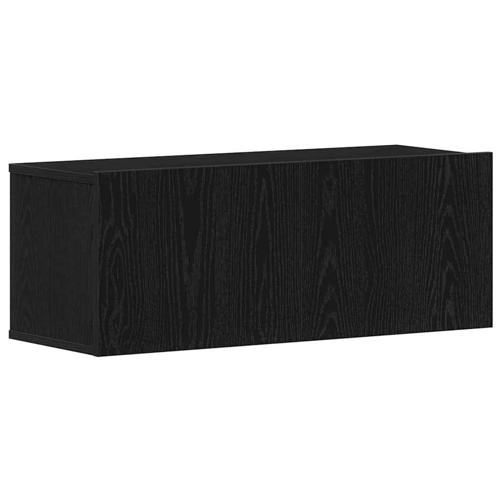 Meubles TV Chêne noir 80 x 30 x 30 cm Bois d'ingénierie - XIOS