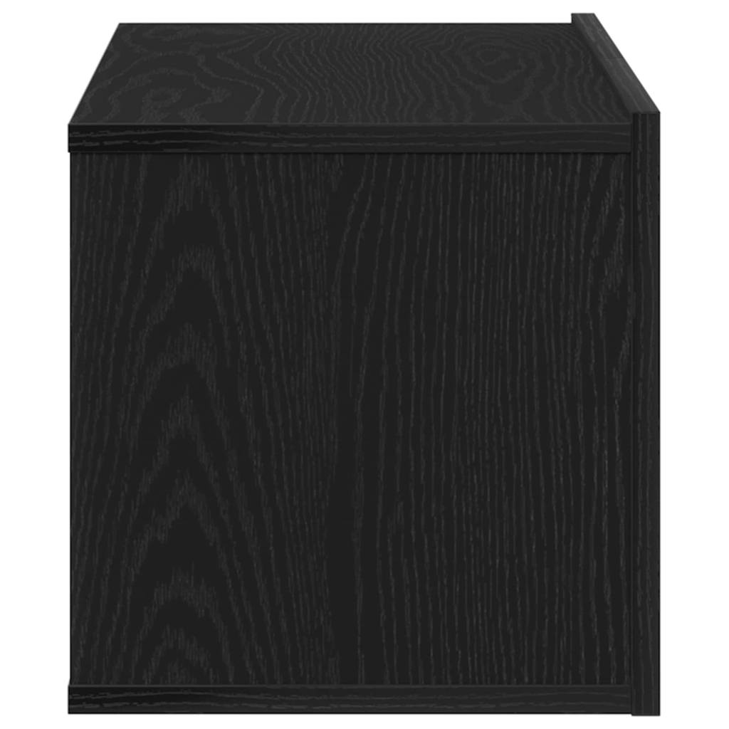 Meubles TV Chêne noir 80 x 30 x 30 cm Bois d'ingénierie - XIOS