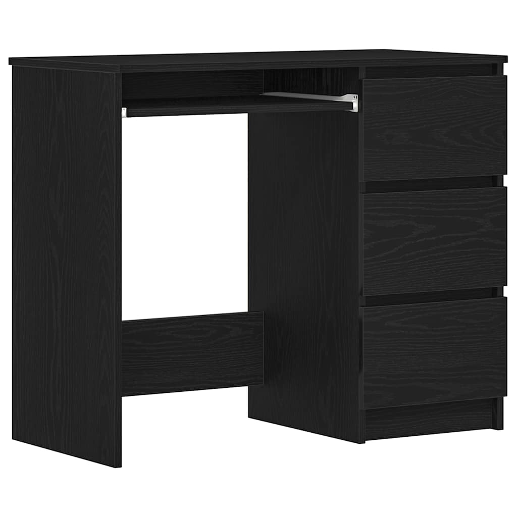 Bureau chêne noir 90x45x76 cm bois d'ingénierie Bureaux vidaXL
