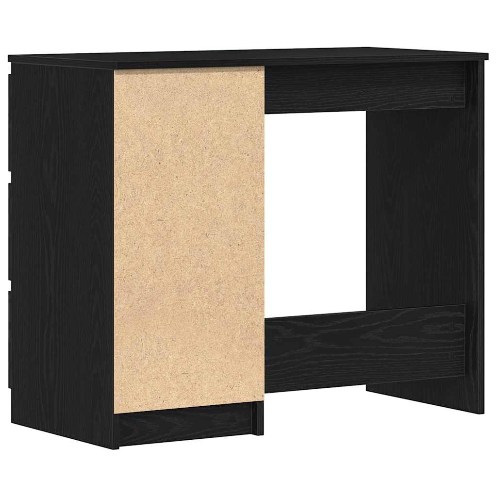 Bureau chêne noir 90x45x76 cm bois d'ingénierie Bureaux vidaXL