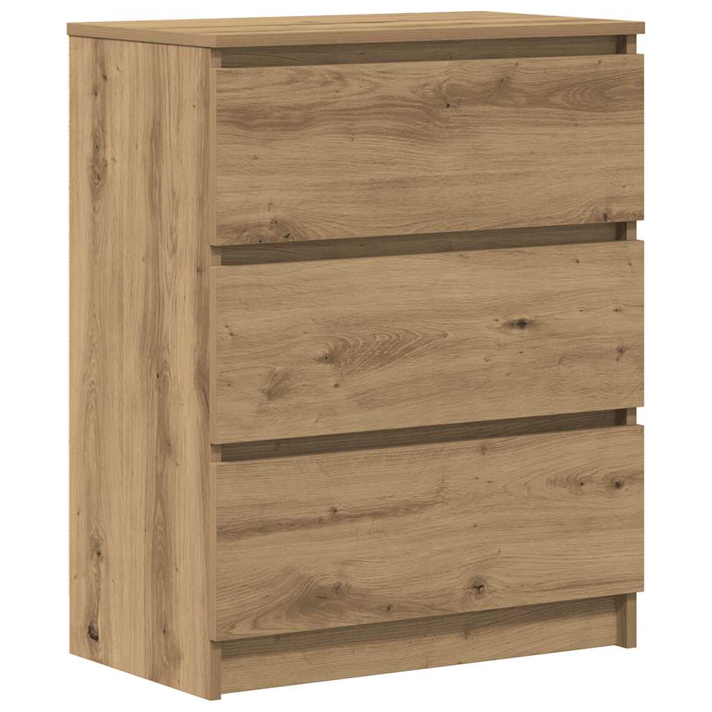 Buffet en chêne massif 60 x 35 x 76 cm bois d'ingénierie - XIOS