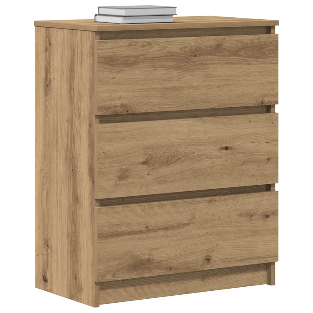 Buffet en chêne massif 60 x 35 x 76 cm bois d'ingénierie - XIOS