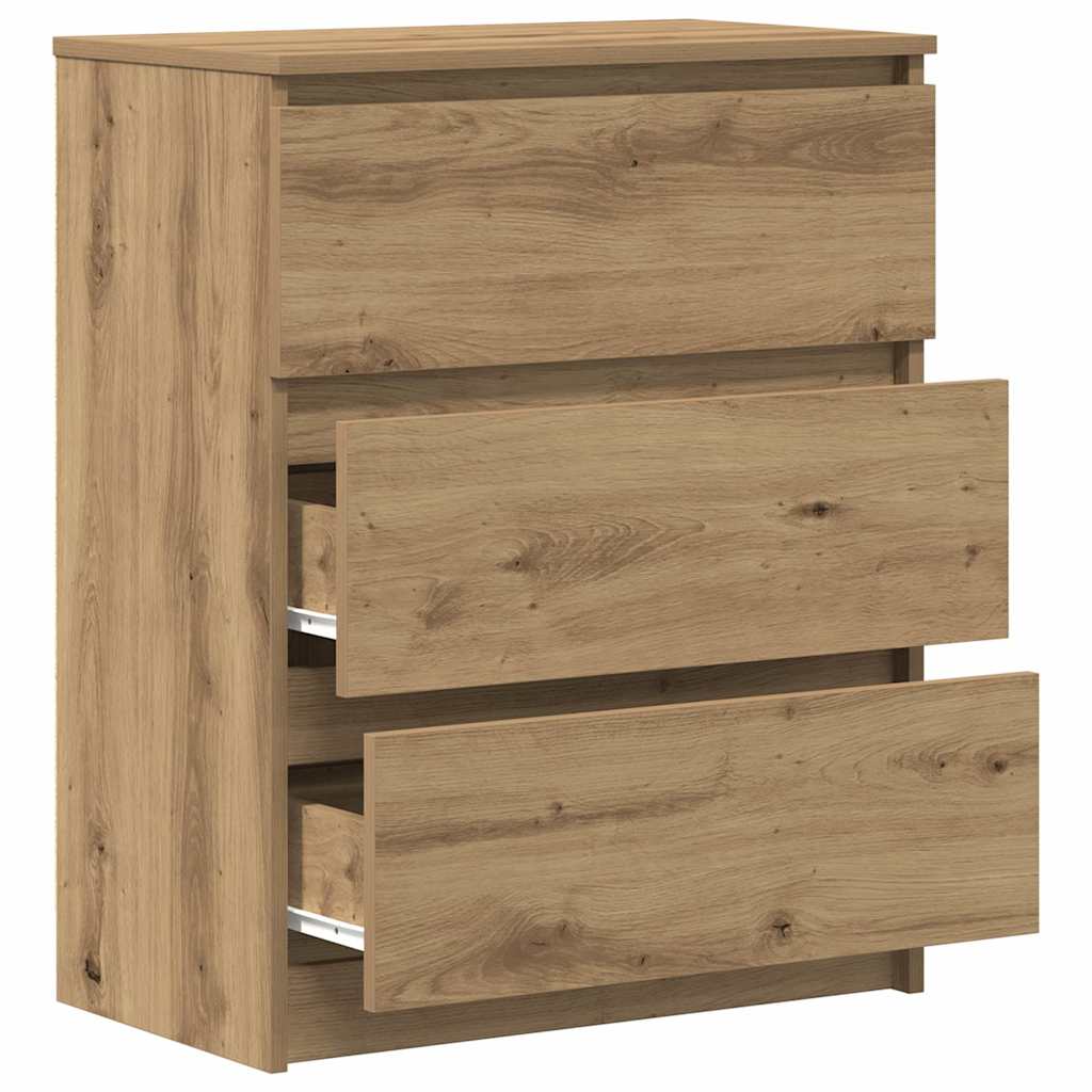 Buffet en chêne massif 60 x 35 x 76 cm bois d'ingénierie - XIOS