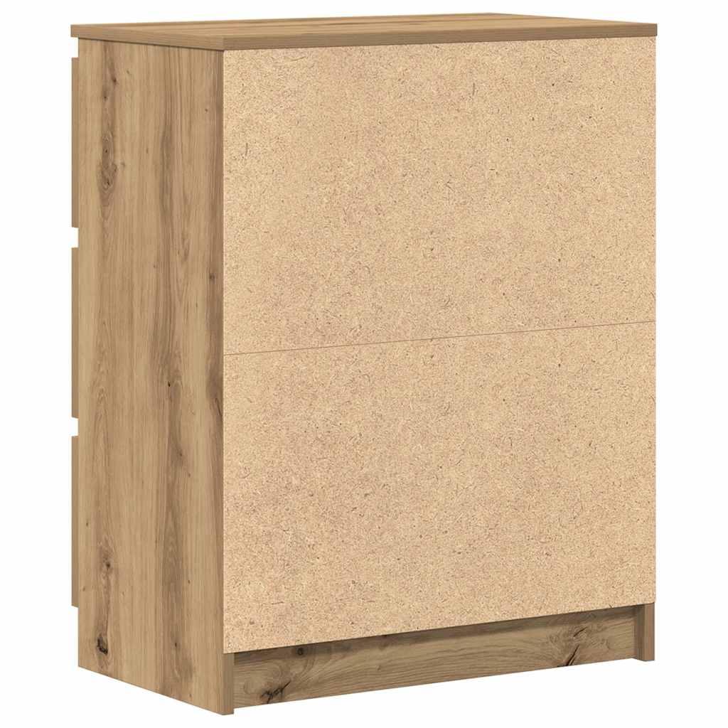 Buffet en chêne massif 60 x 35 x 76 cm bois d'ingénierie - XIOS