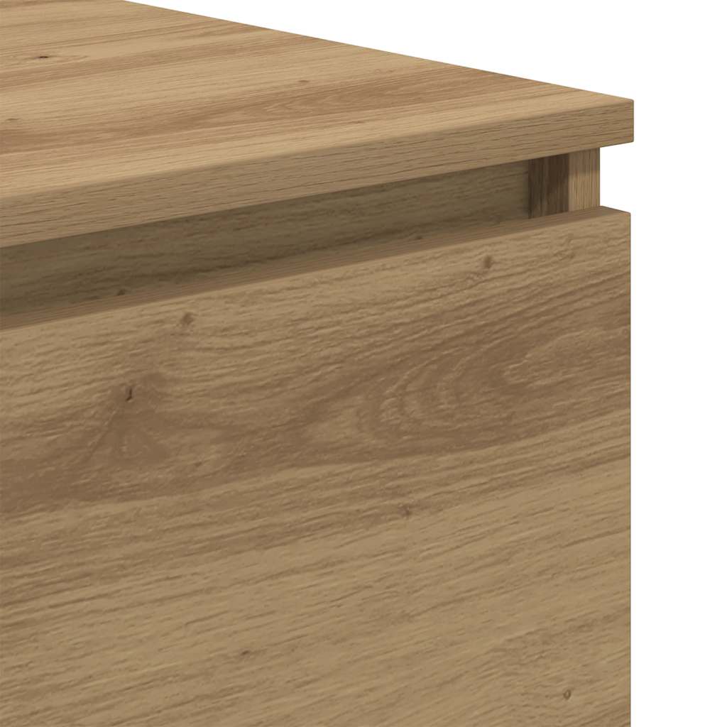 Buffet en chêne massif 60 x 35 x 76 cm bois d'ingénierie - XIOS