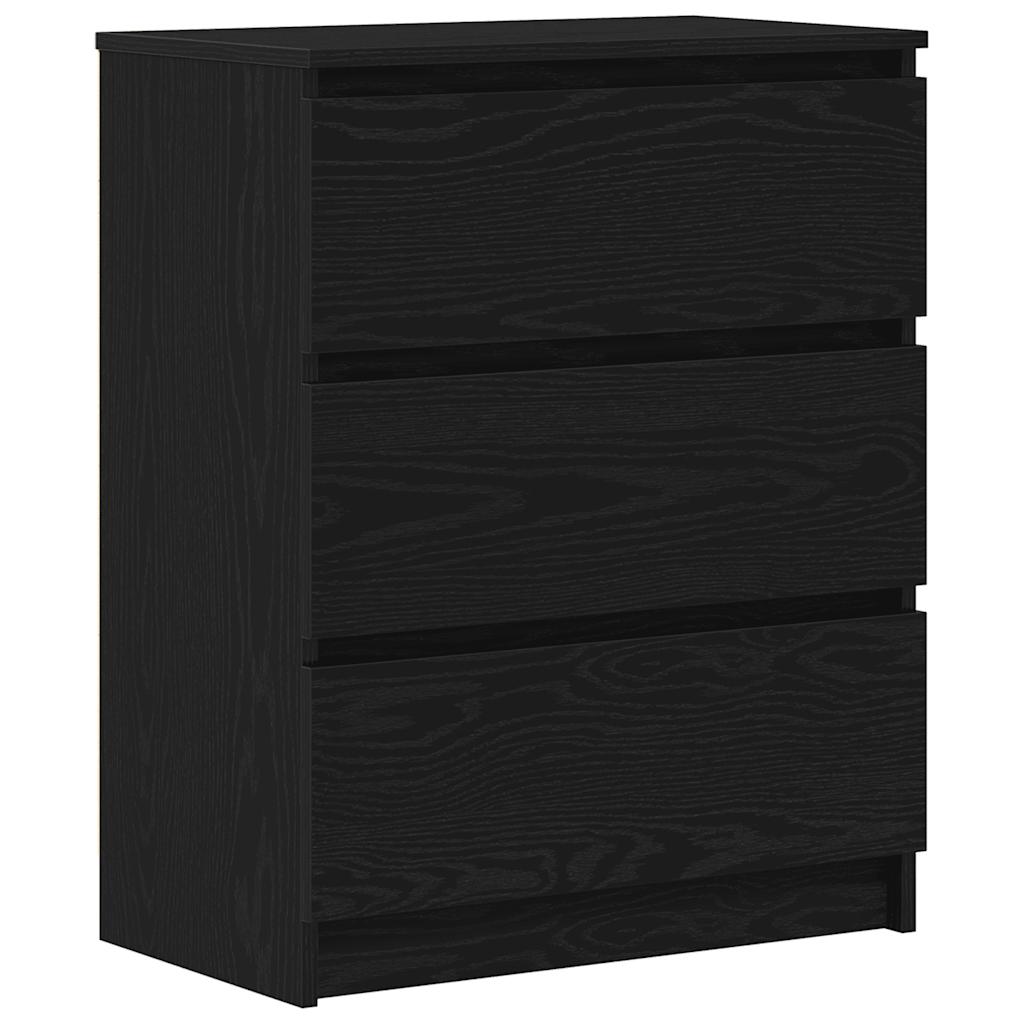 Buffet en chêne noir 60x35x76 cm bois d'ingénierie - XIOS
