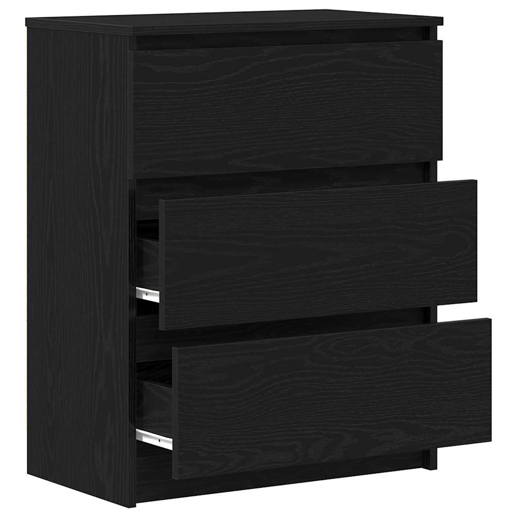 Buffet en chêne noir 60x35x76 cm bois d'ingénierie - XIOS