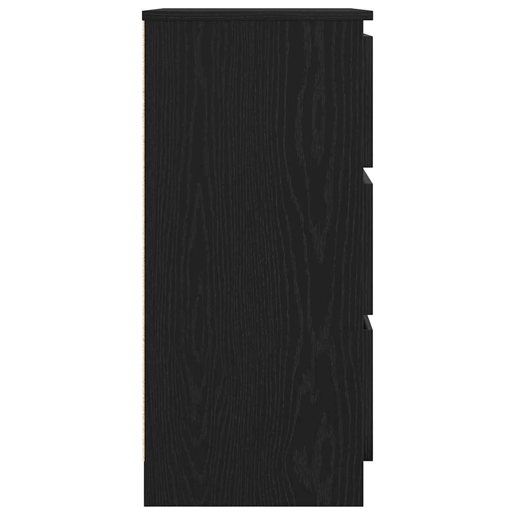 Buffet en chêne noir 60x35x76 cm bois d'ingénierie - XIOS