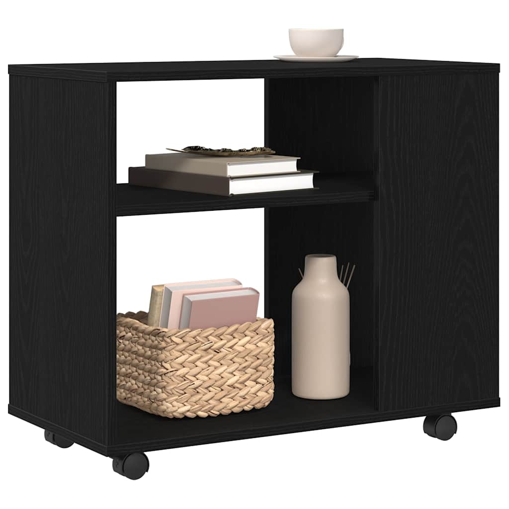 Table d'appoint en chêne noir 70 x 35 x 60 cm Bois d'ingénierie - XIOS