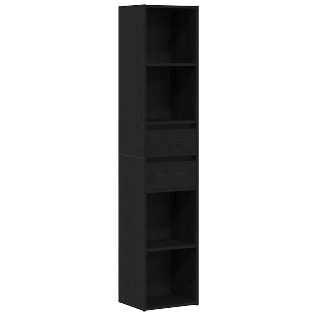 Bibliothèque Chêne noir 36 x 30 x 171 cm Bois d'ingénierie - XIOS